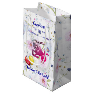 Petit Sac Cadeau Capricorne Baby (22 déc. - 19 janv.) Chèvre de mer