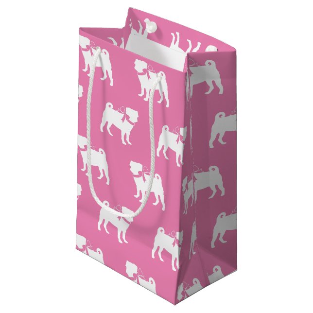 Petit Sac Cadeau Carlin Chien Chien Chien Chien Chien Petit Cadeau  (Devant Angle)