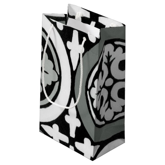 Petit Sac Cadeau Carrelage Renaissance Décor (Dos Angle)