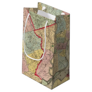 Petit Sac Cadeau Carte autour de la ville de Philadelphie