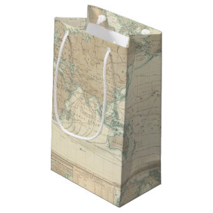 Petit Sac Cadeau Carte du monde des canaux d'expédition