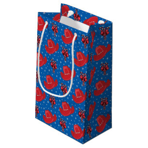 Petit Sac Cadeau Casquettes Et Sucres de canne De Noël Occidentaux