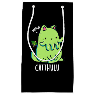 Petit Sac Cadeau Catthulu Funny Cthulhu Chat Puns Dark BG