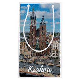 Petit Sac Cadeau Centre-ville de Cracovie d'en haut en Pologne