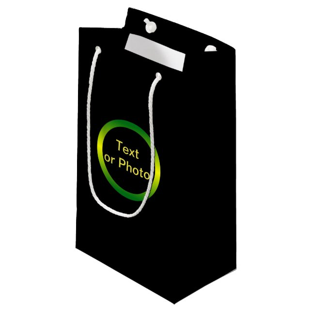 Petit Sac Cadeau Cercle rayonnant inspiré de la Jamaïque (Devant Angle)