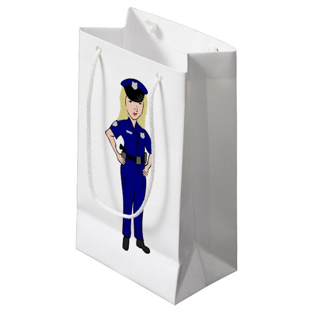 Petit Sac Cadeau Certaines femmes, agents de police de la Maison Bl (Devant Angle)