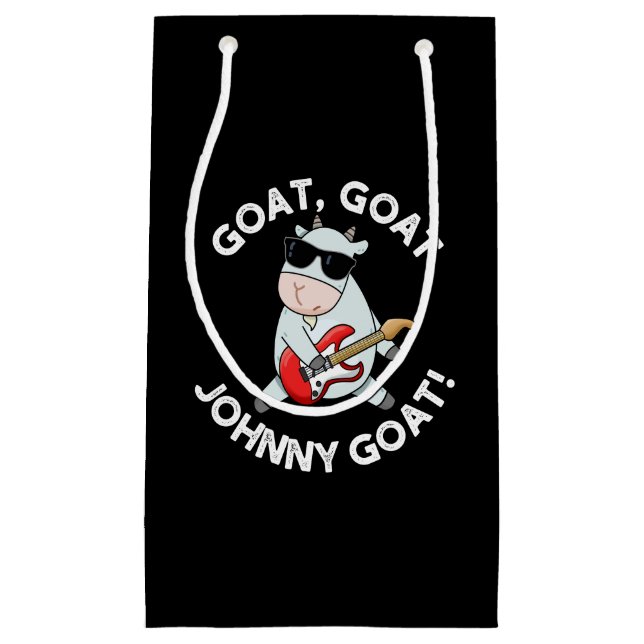 Petit Sac Cadeau Chèvre de chèvre Johnny Chèvre drôle Animal Pun Da (Devant)