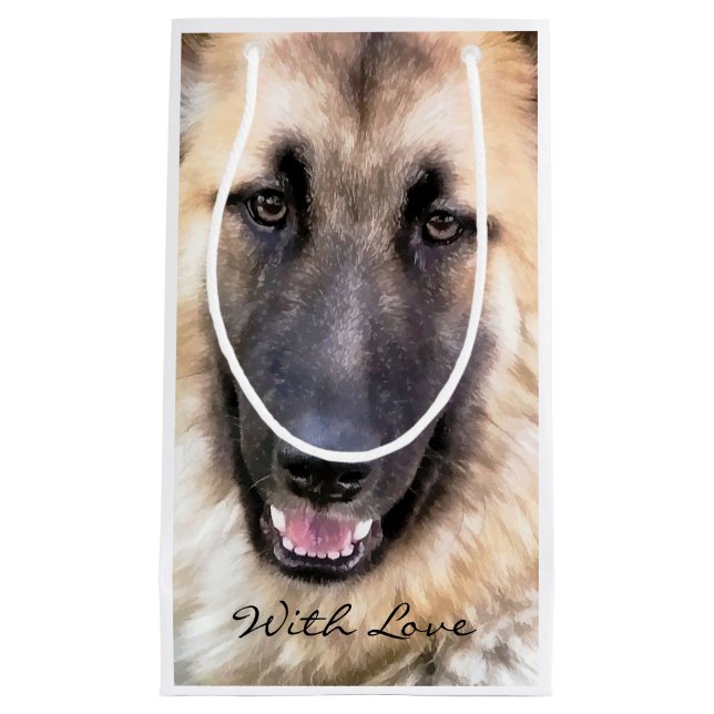 PETIT SAC CADEAU CHIEN ALLEMAND SHEPHERD (Devant)