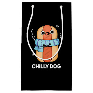Petit Sac Cadeau Chien chéri Funny Chili Hot Dog Pun Dark BG