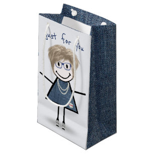 Petit Sac Cadeau Chiffre À Bâtons Fille En Basket