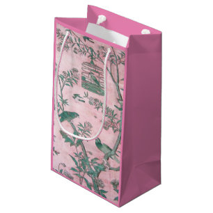Petit Sac Cadeau Chinoiserie rose