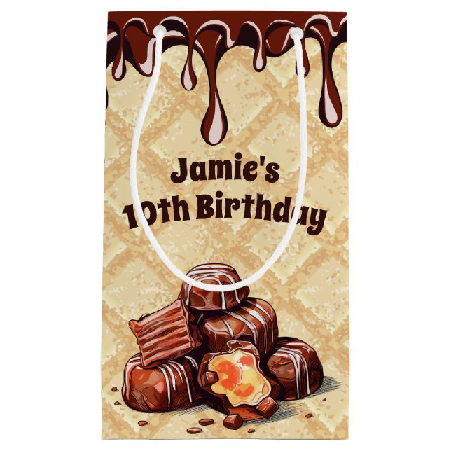 Petit Sac Cadeau Chocolat Amant Anniversaire Bon Bon Bonbon Candy (Devant)
