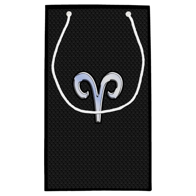 Petit Sac Cadeau Chrome Comme Aries Symbole Zodiac Style de peau se (Dos)