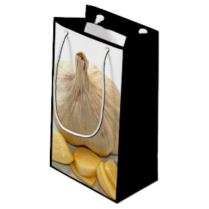 Petit Sac Cadeau Cinq tranches d'ail et un clou de girofle d'ail