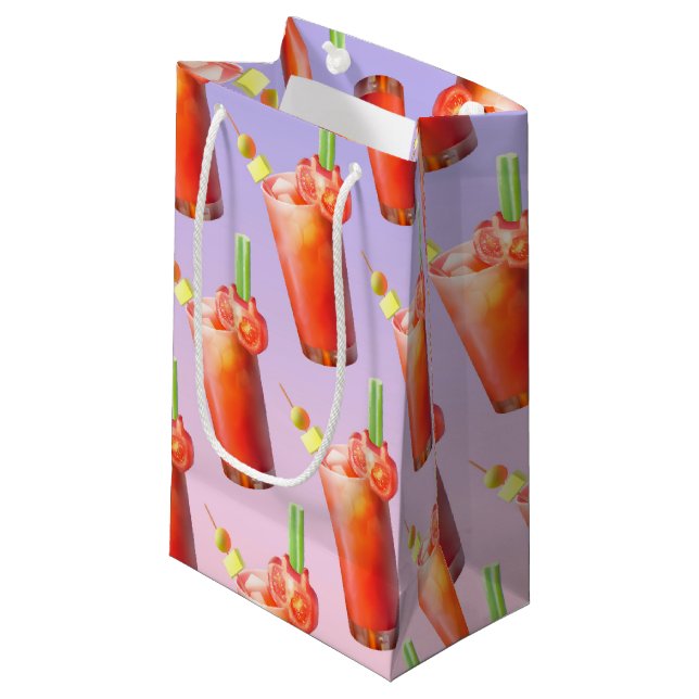 Petit Sac Cadeau Cocktail Creative Bloody Mary (Devant Angle)