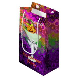 Petit Sac Cadeau Cocktail malfaisant de Halloween de citrouille