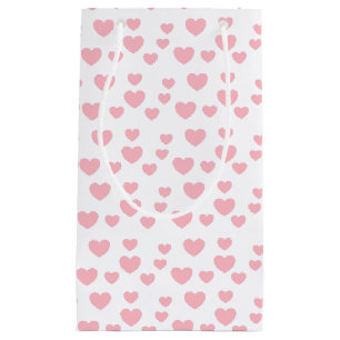 Petit Sac Cadeau Coeurs roses