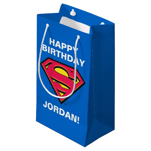 Petit Sac Cadeau Comics DC | Superman | Logo classique (Devant Angle)