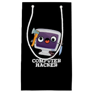 Petit Sac Cadeau Computer Hacker Funny Technology Pun Dark BG