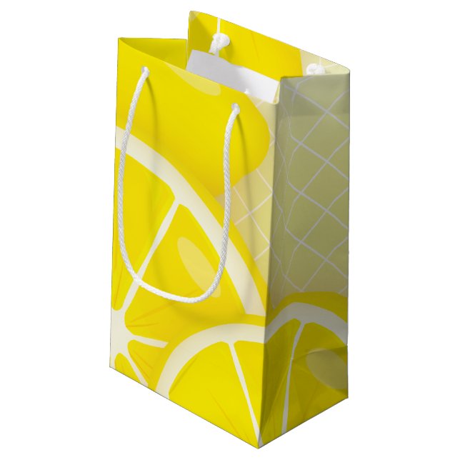 Petit Sac Cadeau Conception de citron (Dos Angle)