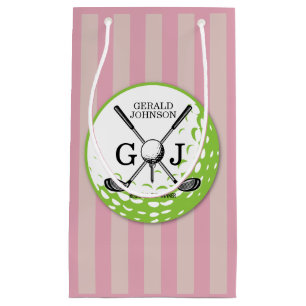 Petit Sac Cadeau Conception de monogramme de golf minimaliste éléga