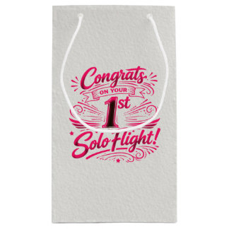 Petit Sac Cadeau Congrats on your 1st Solo Flight!