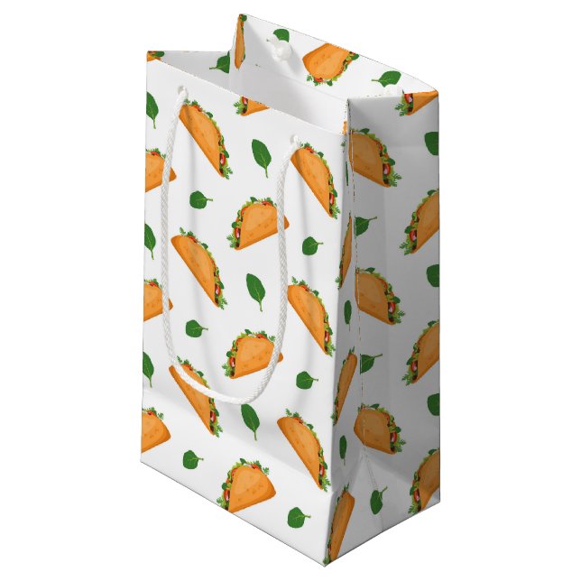 Petit Sac Cadeau Cool fiesta carrelé parti taco (Devant Angle)