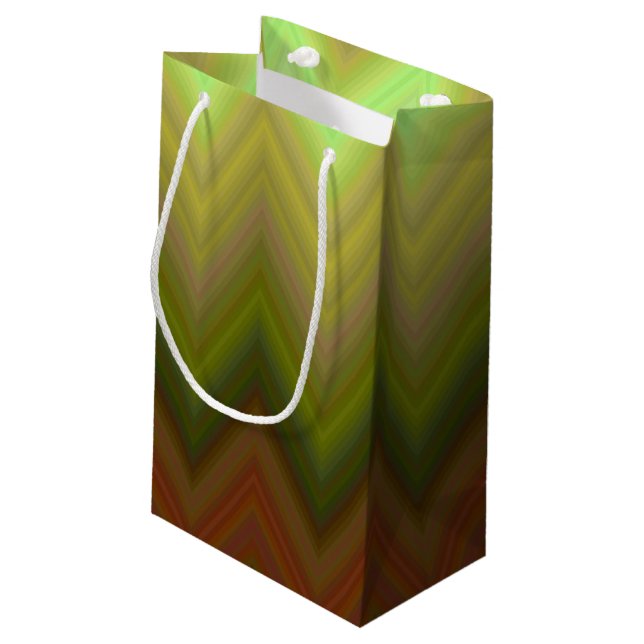 Petit Sac Cadeau Cool tendance Chevron Zigzag Ombre (Dos Angle)