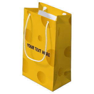 Petit Sac Cadeau Copie faite sur commande jaune drôle de fromage