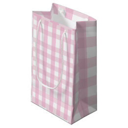 Petit Sac Cadeau Coquette Pink Plaid
