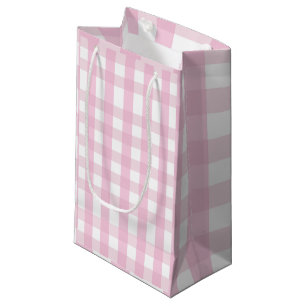 Petit Sac Cadeau Coquette Pink Plaid