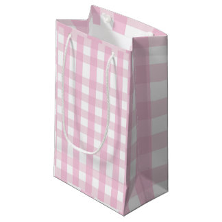 Petit Sac Cadeau Coquette Pink Plaid