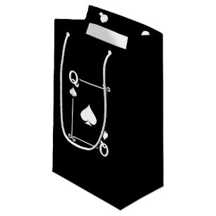 Petit Sac Cadeau Correspondance Queen Spades Convient Jouer Cartes 