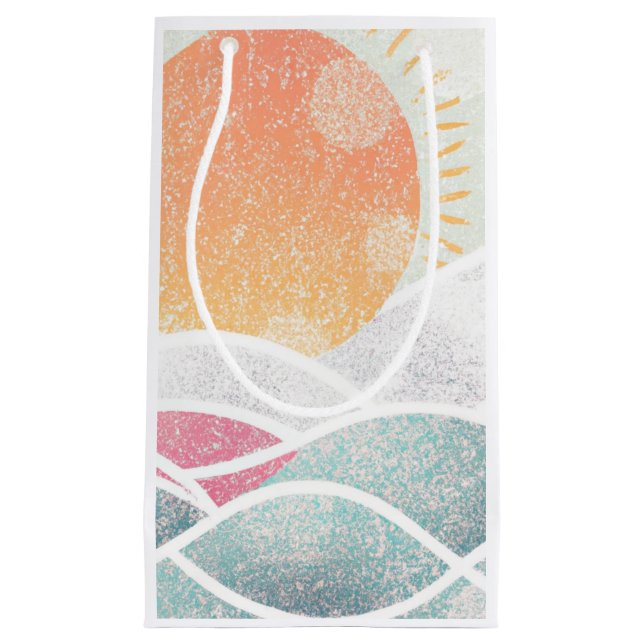 Petit Sac Cadeau Côté/Plage/ensoleillé (Devant)