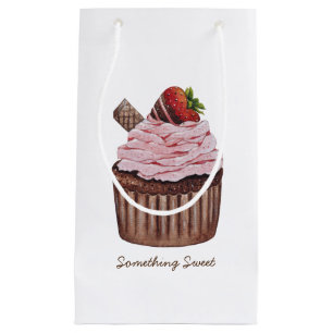 Petit Sac Cadeau Coupe De Fraise Cute À L'Aquarelle