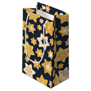 Petit Sac Cadeau Couronne de biscuits de Noël avec Arrière - plan g