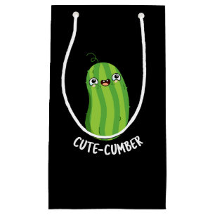 Petit Sac Cadeau Coutecumber Funny Concomber Pun Dark BG
