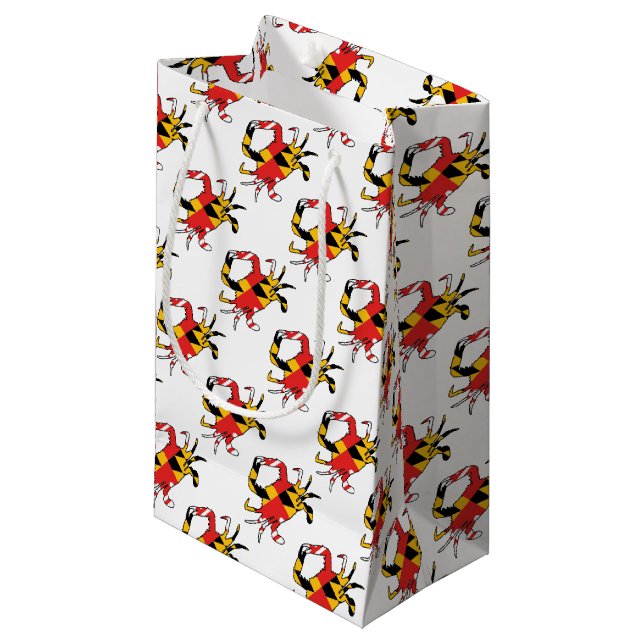 Petit Sac Cadeau Crabe du Maryland (Devant Angle)