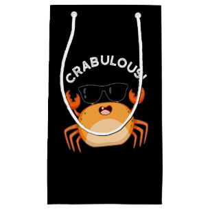Petit Sac Cadeau Crabe Funny Crabe Pun Dark BG