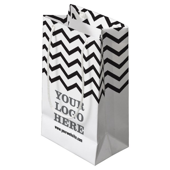 Petit Sac Cadeau Créez votre propre logo (Devant Angle)