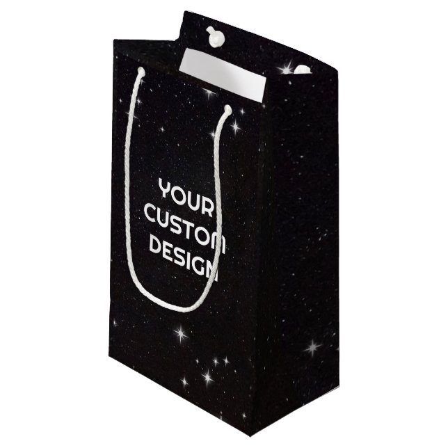 Petit Sac Cadeau Créez votre propre personnalisation (Devant Angle)