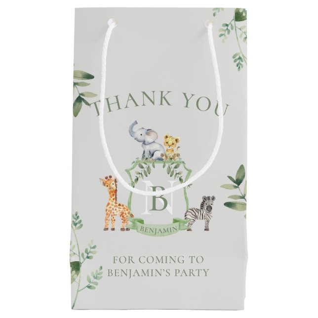 Petit Sac Cadeau Crest Safari (Devant)