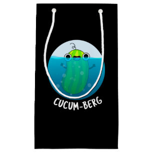 Petit Sac Cadeau Cucum-berg Funny Concomber Pun Dark BG