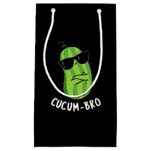 Petit Sac Cadeau Cucum bro Funny Veggie Cucumber Pun Dark BG