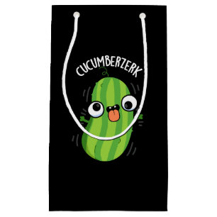 Petit Sac Cadeau Cucumberzerk Funny Berzerk Cucumber Pun Dark BG