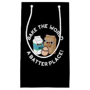 Petit Sac Cadeau Cuire Le Monde Un Bateau Lieu Cuisson Pun Dark BG