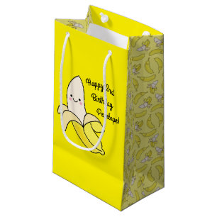 Petit Sac Cadeau Cute Anniversaire de enfant banane Kawaii