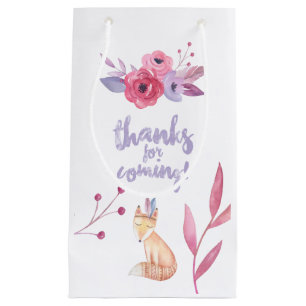 Petit Sac Cadeau Cute aquarelle Boho Tribal Baby shower Merci