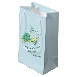 Petit Sac Cadeau Cute Baby shower de tortue de mer Kawaii