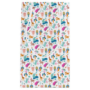 Petit Sac Cadeau Cute et colorée Jungle Animaux Motif